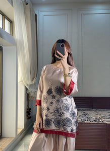 Cream Print Lulusar
