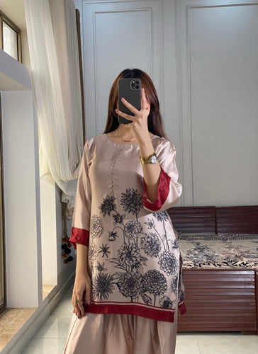 Cream Print Lulusar