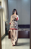 Cream Print Lulusar