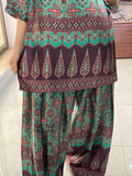 Green Brown Print Lulusar