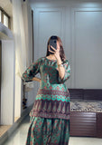 Green Brown Print Lulusar