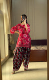 Dark Red Print Lulusar
