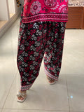 Dark Red Print Lulusar