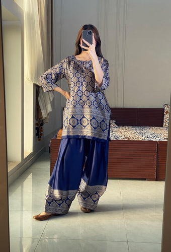 Dark Blue Print Lulusar