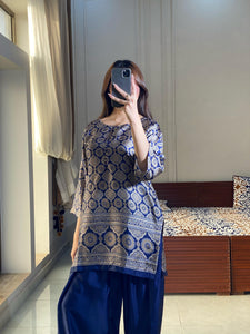 Dark Blue Print Lulusar