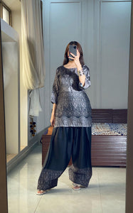 Dark Black Print Lulusar