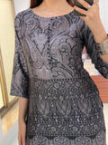 Dark Black Print Lulusar