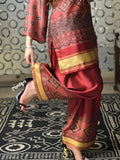 Maroon Farshi Shalwar