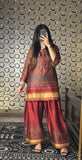 Maroon Farshi Shalwar