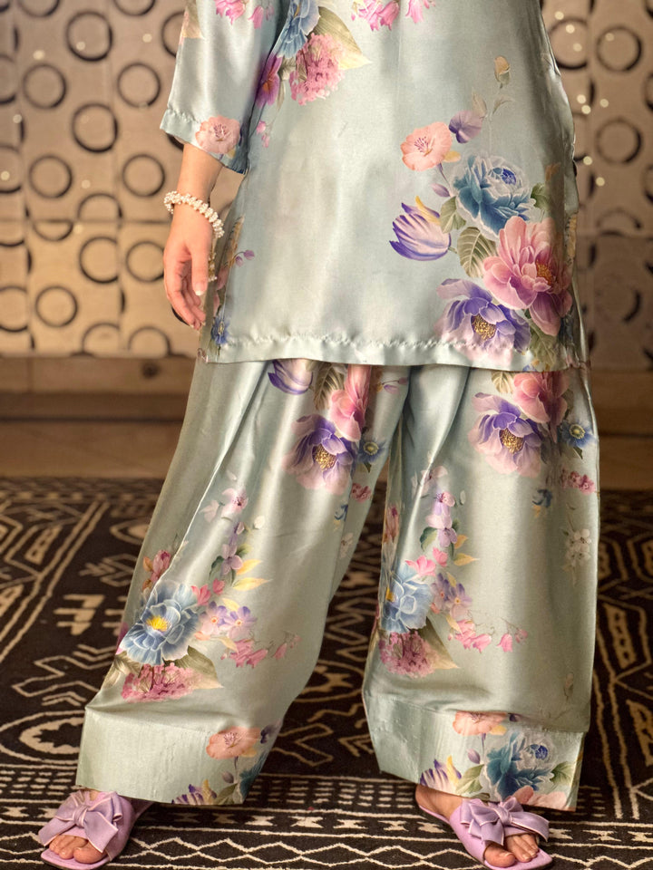 Sky Blue Farshi Shalwar