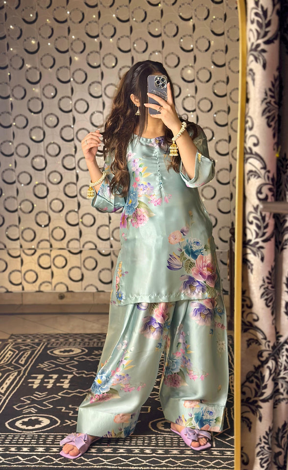 Sky Blue Farshi Shalwar