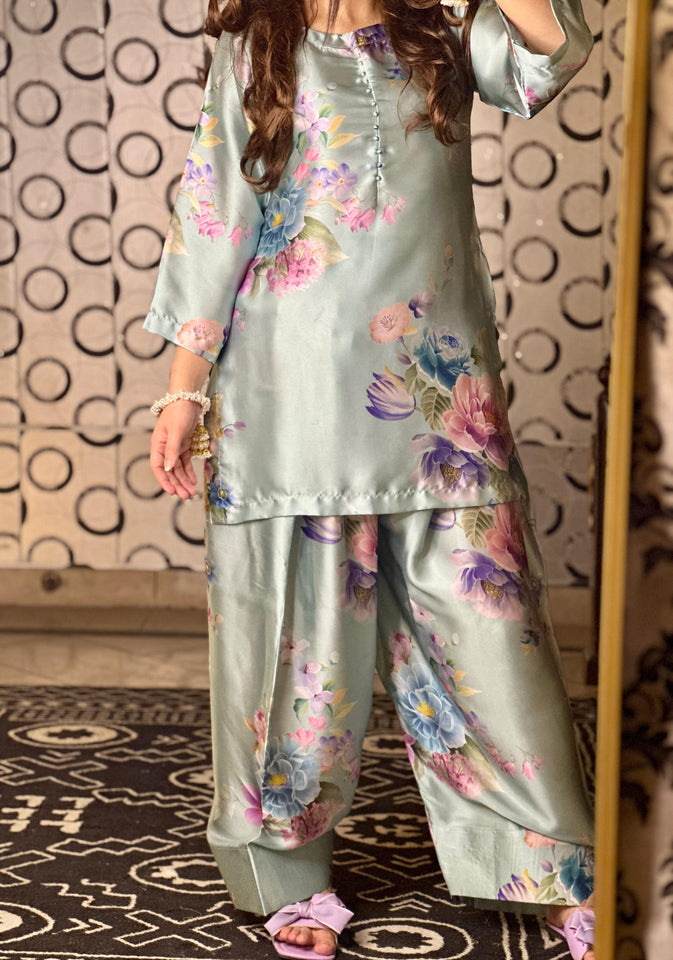 Sky Blue Farshi Shalwar