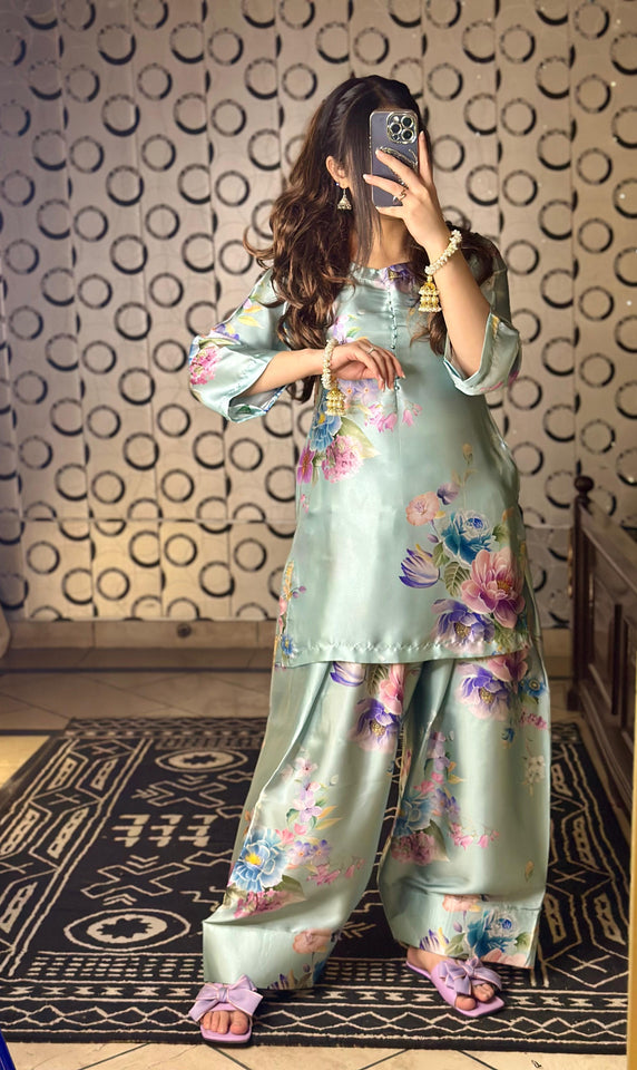 Sky Blue Farshi Shalwar