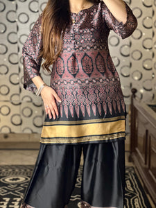 Golden & Black Farshi Shalwar