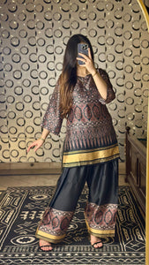Golden & Black Farshi Shalwar